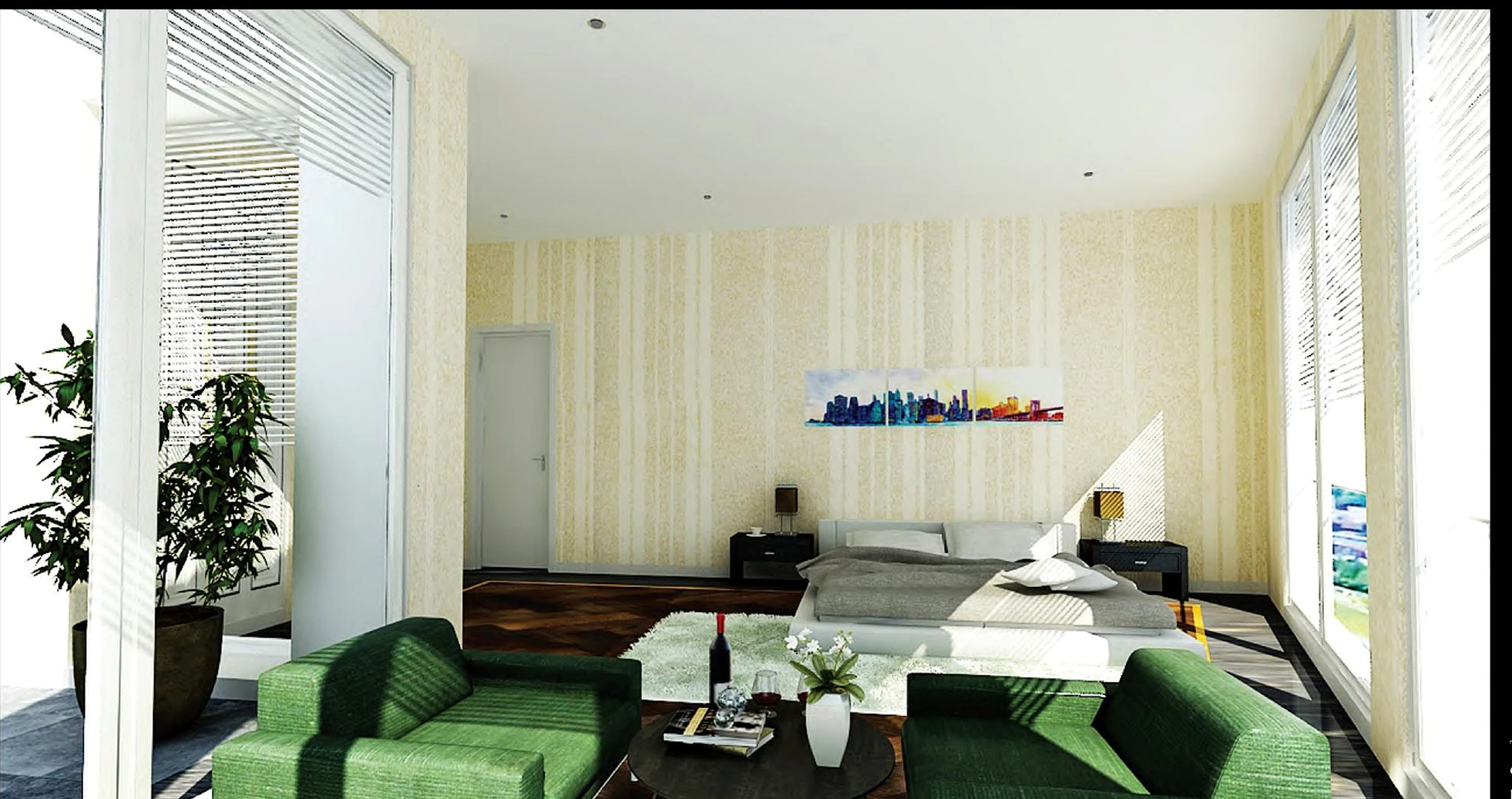 Entwurf für Hotel und studentisches Wohnen in Darmstadt, Modellfoto der Hofsituation