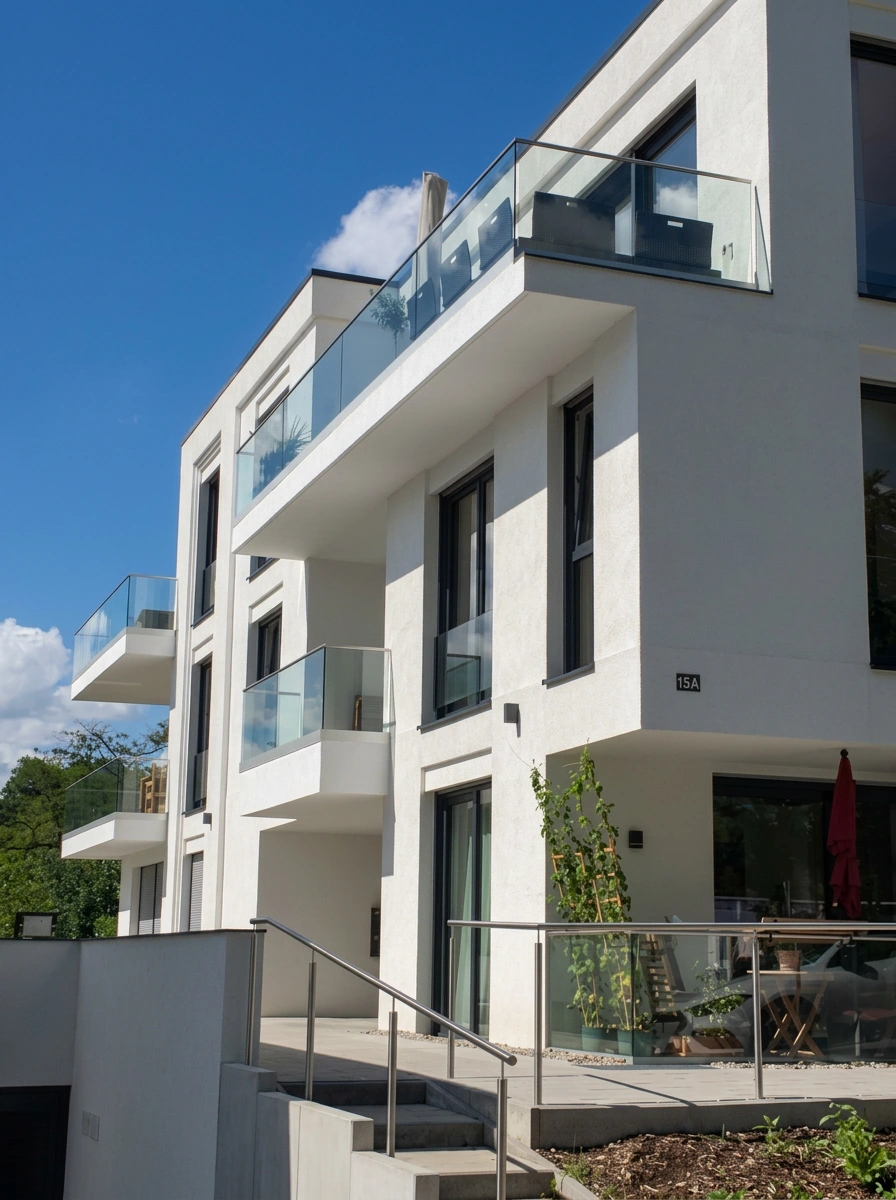 Mehrfamilienhäuser in Leimen mit gemeinsamer Tiefgarage, Entwurf MR Architekten