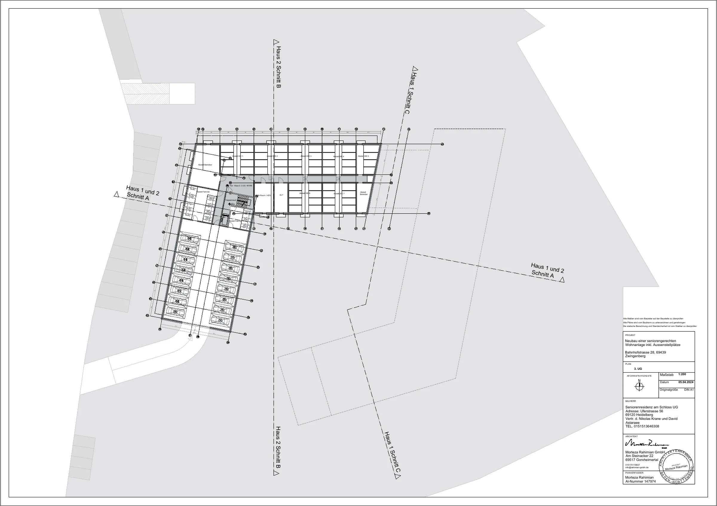 Seniorenresidenz – Planzeichnung