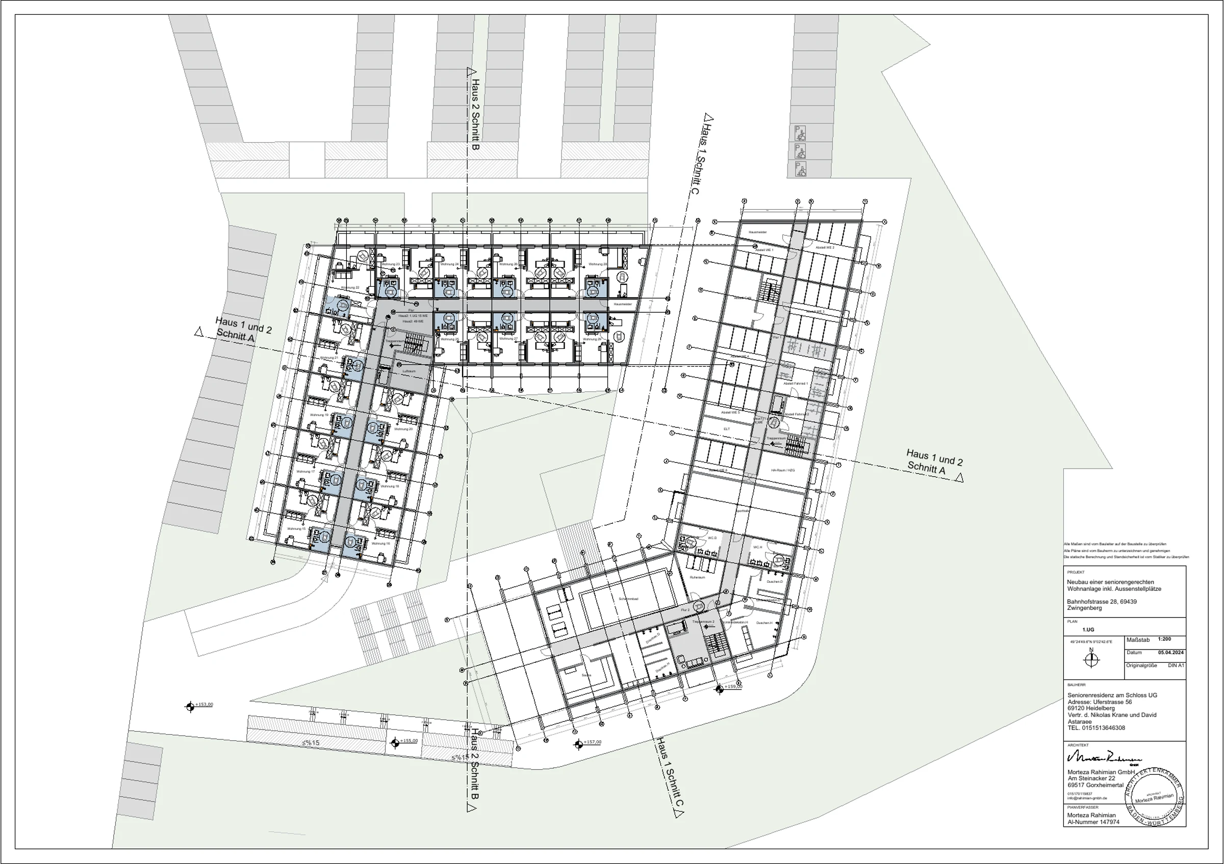 Seniorenresidenz – Planzeichnung