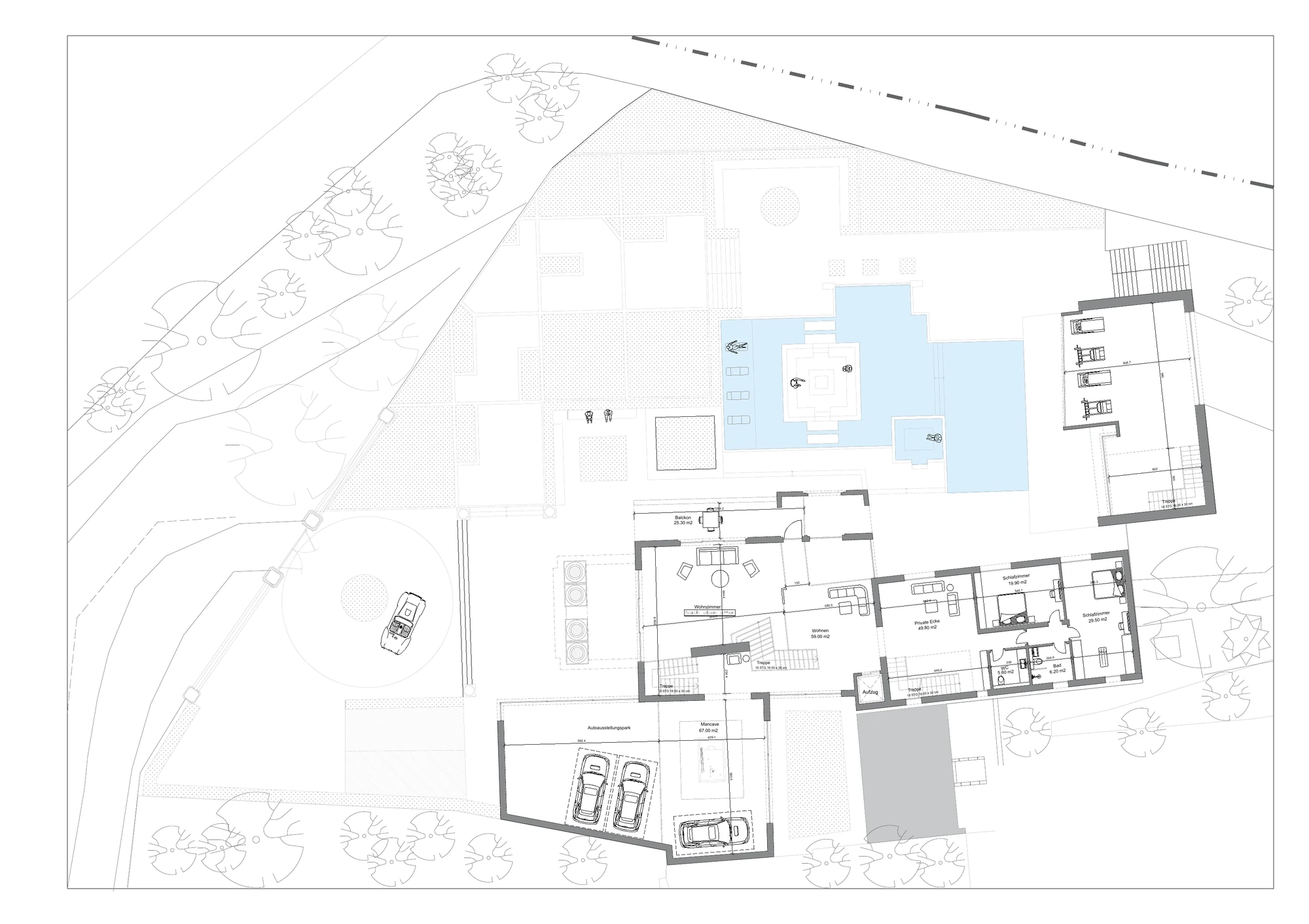Villa Grünstadt – Planzeichnung